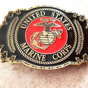 New USMC United States Marine Corps belt buckle